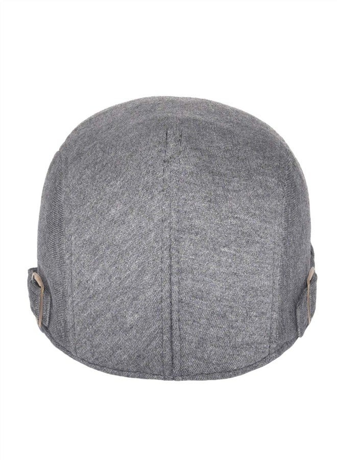VOBOOM Men Newsboy Cap Cotton Flat Ivy Gatsby Driving Hat (Dark Grey) - Image 4